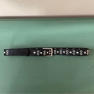 Rag and Bone Black Studded Belt size small